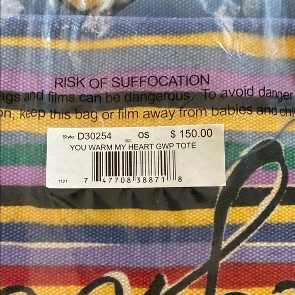 NWT Brighton You Warm My Heart Tote - Floral Love Bee Happy - Picture 4 of 8